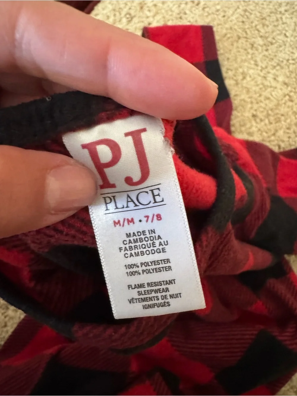Girls red & black checkered night gown ❤️🖤